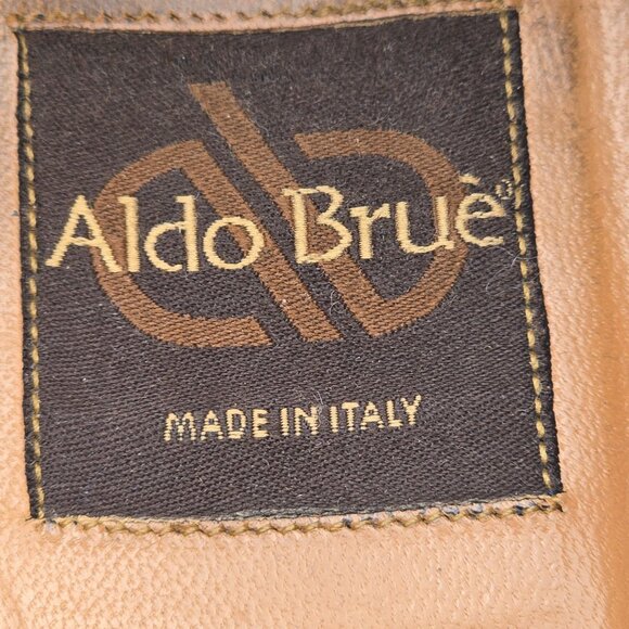 Aldo Bruè Italy Exotic Navy Blue Ostrich Leg Dress Shoe Men 10.5 Slip-on Loafers - Picture 8 of 11